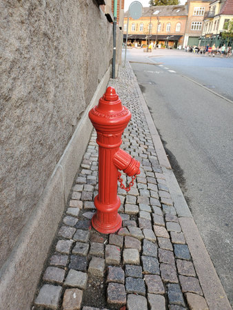 Close upp of a fire hydrant in Allborg Denmark