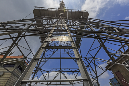 The signal tower of the TV differential platformの写真素材