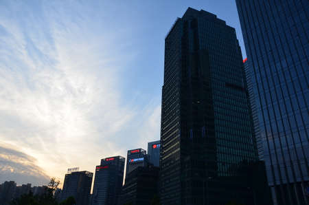 modern city skyscraperのeditorial素材