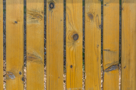 Old wooden fence in the park natural colorの写真素材