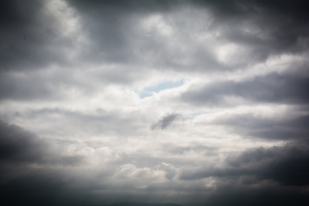 Background of many clouds before a thunder-stormの写真素材