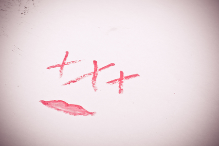 Inscription XXX adult isolated on white backgroundの写真素材