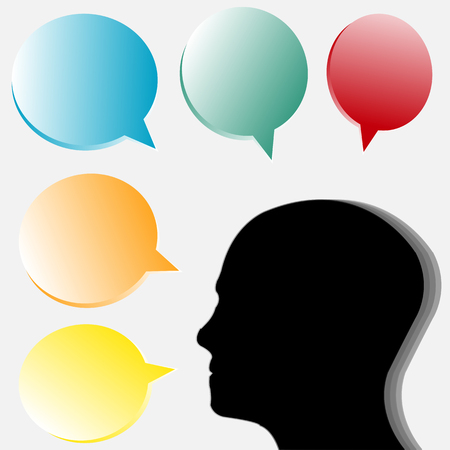 human head vectorのイラスト素材