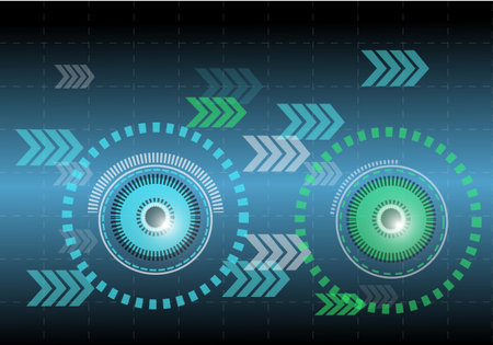 space abstract and technology backgroundのイラスト素材