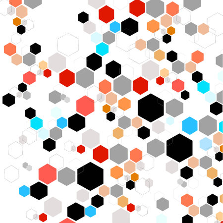 geometric art in white background