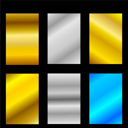 abstract gold silver set of template vector for presentation backgroundのイラスト素材