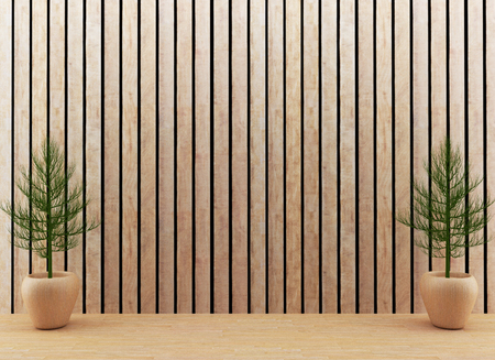 interior tree in the room in 3D render imageの写真素材
