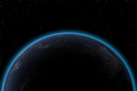 Earth at night from space. Elements of this image furnished by NASA