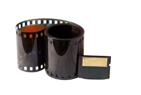 Film and memory card.の写真素材