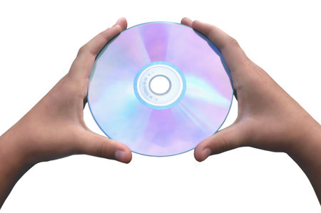 CD-ROM.Isolated object on a white background.