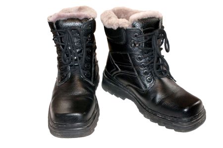 Footwear winter. Isolated object on a white background.の写真素材