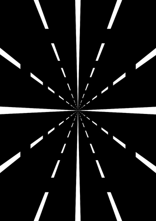 Abstract image of the road. Road with an arrow going into the distance.のイラスト素材