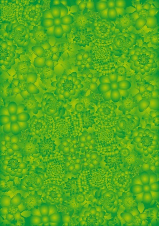 Abstract background of garden and wild flowersのイラスト素材