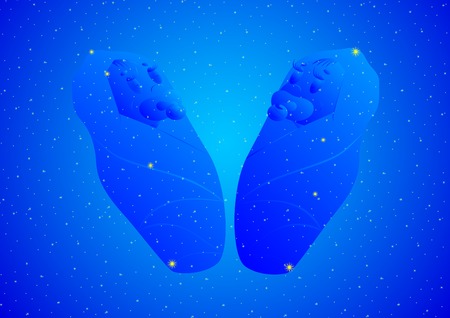 Zodiacal constellation. Abstract image and the arrangement of stars in the zodiacal constellations.のイラスト素材