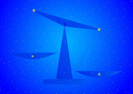 Zodiacal constellation. Abstract image and the arrangement of stars in the zodiacal constellations.のイラスト素材