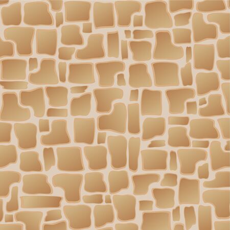 Brown abstract pattern of stone tilesのイラスト素材