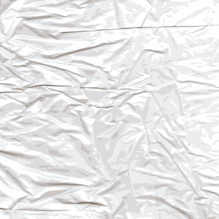 Background of crumpled cellophane  The scanned material translated into a vector drawing のイラスト素材