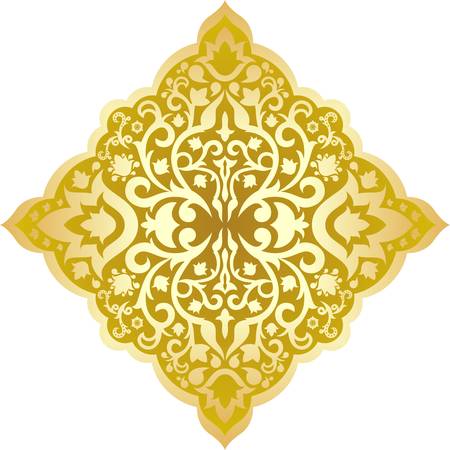 Abstract pattern in oriental style  The illustration on a white background のイラスト素材