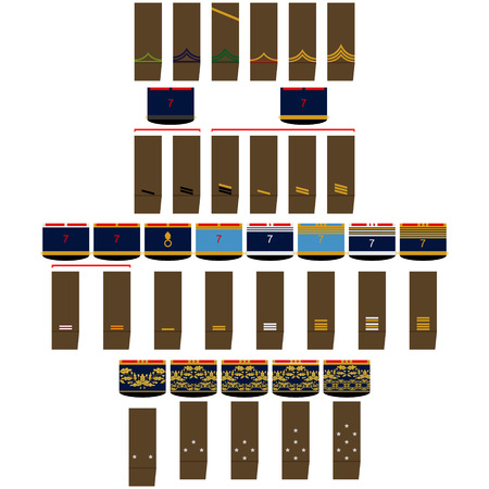 Insignia of the French army during the First World Warのイラスト素材