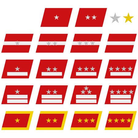 Insignia Army Vietnam. The illustration on a white background.のイラスト素材