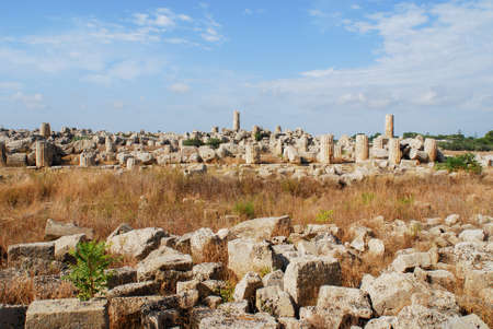 Remains of Temple Selinunteの写真素材