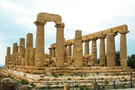 Temple of Juno - Agrigentoの写真素材