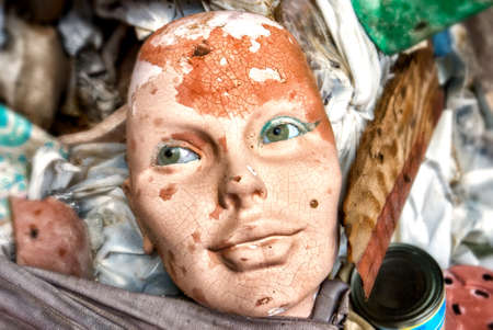 Trash faceの写真素材