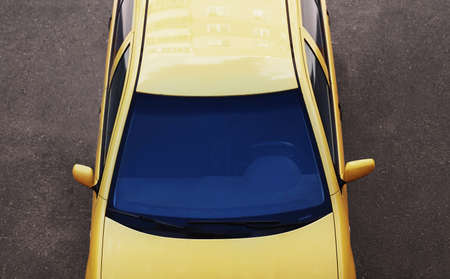 Luxury sports car. Top viewの写真素材