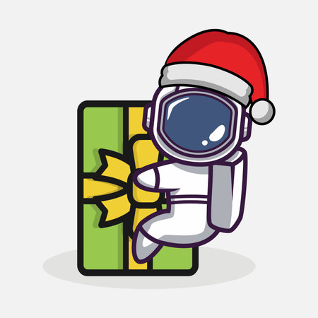 Cute Christmas mascot design illustrationのイラスト素材