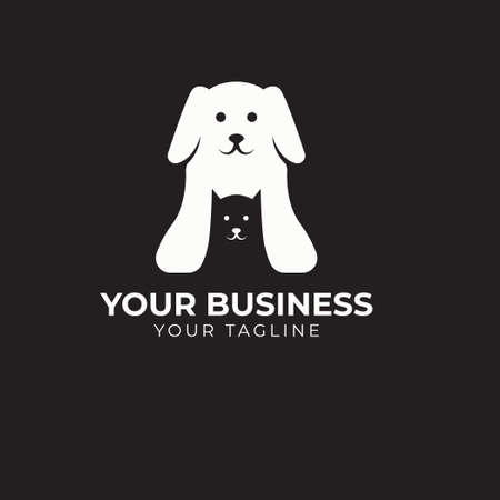Pet logo design templateのイラスト素材