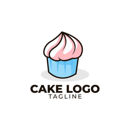 Cake logo designのイラスト素材