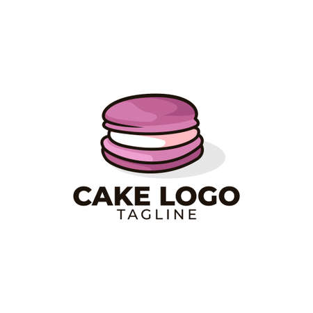 Cake logo designのイラスト素材