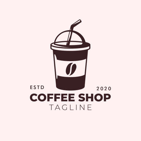 Coffee logo designのイラスト素材