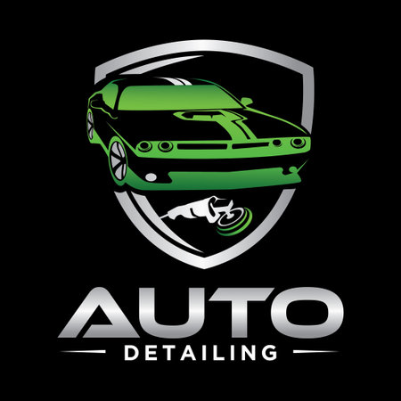 Car auto detailing servis logo design Illustration templateのイラスト素材