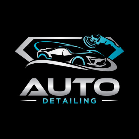 Car auto detailing servis logo design Illustration templateのイラスト素材