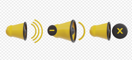 Multimedia 3d icons clipart. Entertainment or Cinema 3d icons for homepage or UI/UX.のイラスト素材