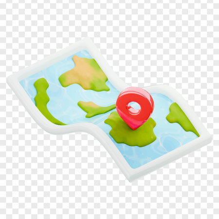 Holiday and beach summer 3d icon render clipart, suitable for summer holiday theme.のイラスト素材