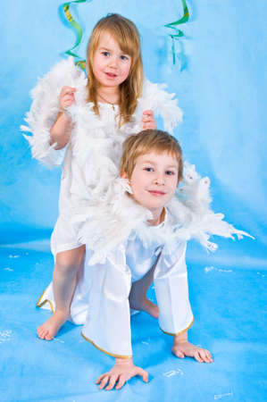 Beautiful little angelsの写真素材