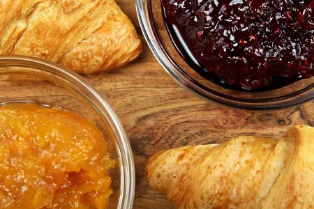 Croissant and Jamの写真素材