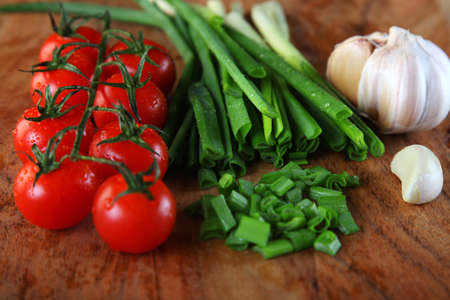 Food Products - freshness - tomato twigの写真素材
