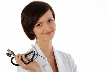 Young Female doctor - Medicine, Stethoscope,の写真素材
