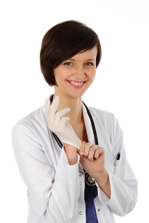 Young Female doctor - Medicine, Stethoscope,の写真素材