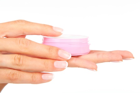 Body Care - Woman and cream.の写真素材