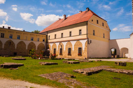 Kamieniec Zabkowicki, Poland - July 02, 2014: Buildings of the monastery complex of the Cistercian abbey.のeditorial素材