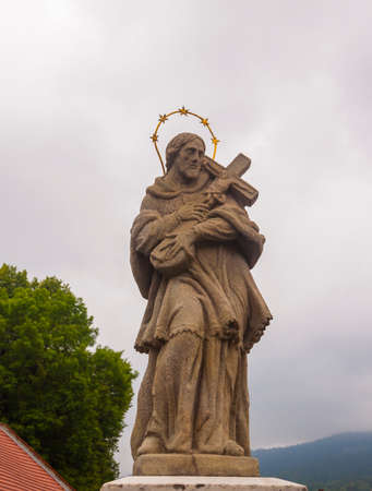 Jarnoltowek, Poland - July 05, 2014: Figure of St. John of Nepomuk (John Nepomucene).のeditorial素材