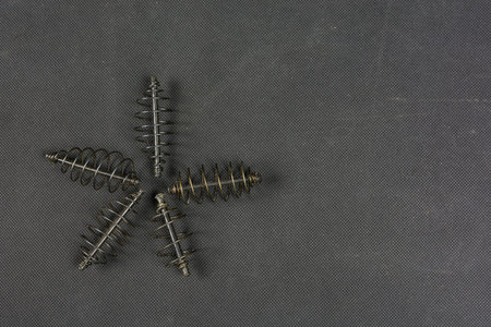 Baskets for groundbait, spiral shape used in angling.