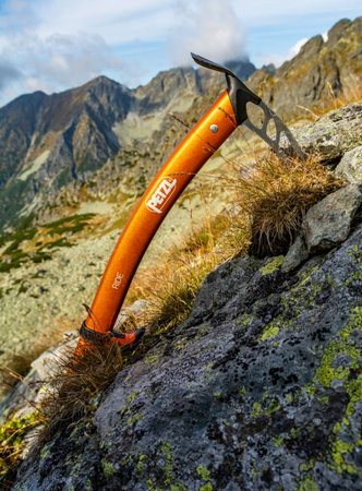 Strbske Pleso, Slovakia - September 13, 2021: It happens that in autumn, when there is not much...