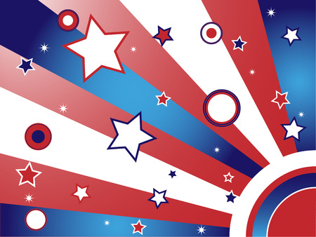 United States Background with Stars and Stripesのイラスト素材
