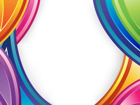 Colorful design with text frameのイラスト素材