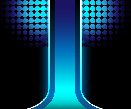 Beautiful 3D blue stripe with halftone backgroundのイラスト素材